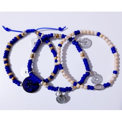 cobalt blauwe armbanden set cobalt blauwe armbanden set